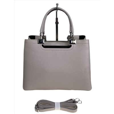 Женская сумка из искусственной кожи, цвет светло серый