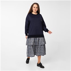 Платье, трикотаж, темно-серый