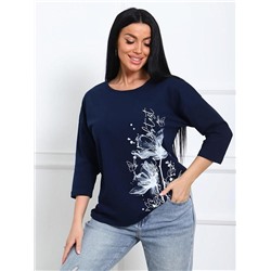 Футболка "Амели" (Чернильно-синий)