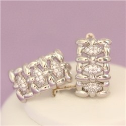 Серьги родий Н01-12687р