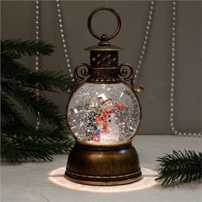 Светильник настольный новогодний 11х11х24 см / NG206-57 /уп 12/ музыкальный