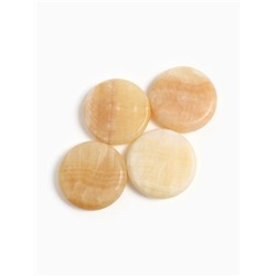 Камни для СПА 8×8 желтоватый мрамор, 4 шт.