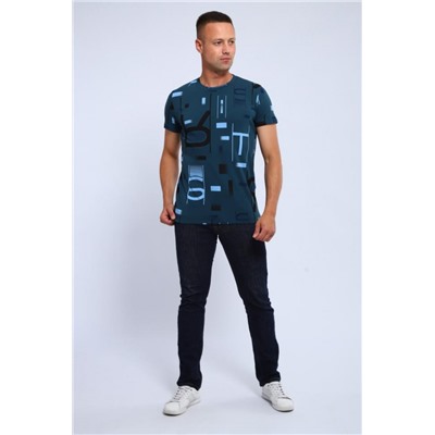 Футболка 016 (Бирюза)