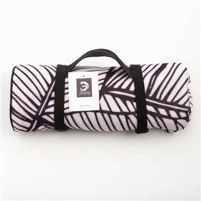 Полотенце пляжное с ручками Этель «Листья», 70×140 см, 250 г/м².100%п/э