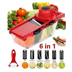 Овощерезка ручная со сменными насадками Терка для овощей