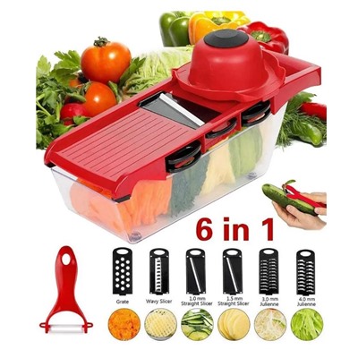 Овощерезка ручная со сменными насадками Терка для овощей