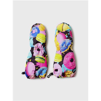 Варежки текстильные для девочек