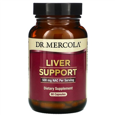 Dr. Mercola, добавка для поддержки печени, 60 капсул