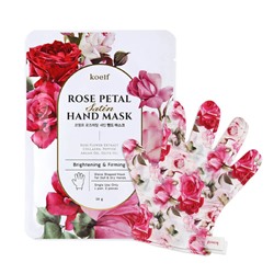 Petitfee Маска-перчатки для рук с экстрактом розы Koelf Rose Petal Satin Hand Mask