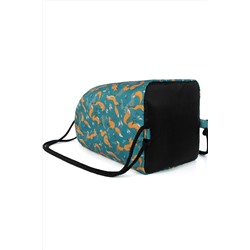 Мешок для обуви объемный Лисы, зеленый фон НАТАЛИ, 876424