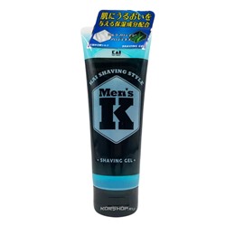 Гель для бритья с протеинами шёлка и алоэ Men's K Shaving Style Kai, Япония, 205 г Акция