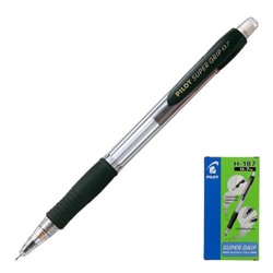 Карандаш механический Pilot Super Grip, 0.7 мм, резиновый упор, чёрный