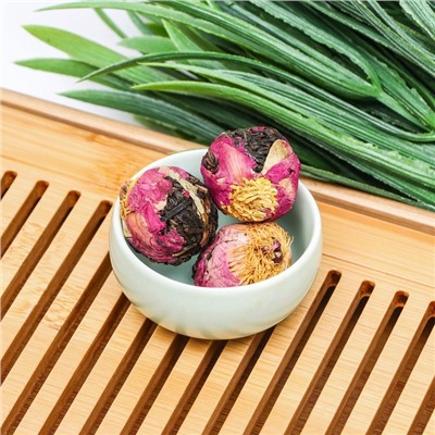 Китайский связанный зеленый чай, пион, 50 г