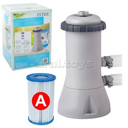 Фильтр-насос для бассейнов с картриджем типа «A», 3785 л/ч, 220-240V, 28638 INTEX не товарный вид.нарушена упаковка
