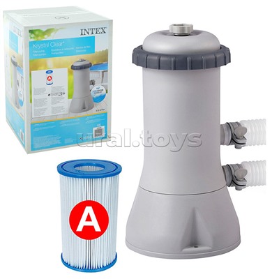 Фильтр-насос для бассейнов с картриджем типа «A», 3785 л/ч, 220-240V, 28638 INTEX не товарный вид.нарушена упаковка