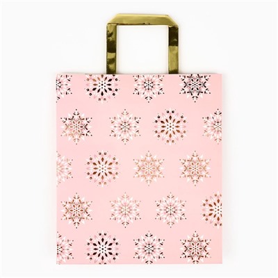 Пакет подарочный новогодний ламинированный «Яркий Новый год», M 30×26×9 см