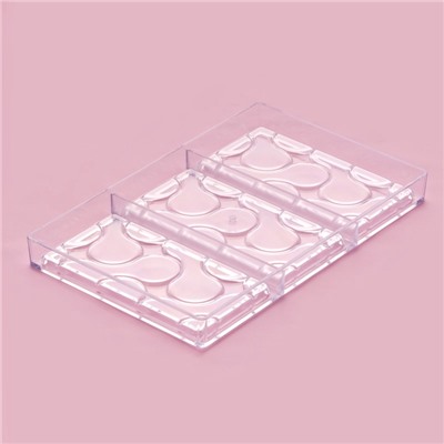 Форма для шоколада KONFINETTA «Симпл-димпл», 27.5×17.5×2.5 см, 3 ячейки 15.3×7.5×0.8 см, прозрачная