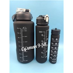 Набор спортивных бутылок для воды (3 шт)