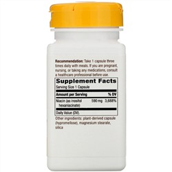 Nature's Way, HexaNiacin, 590 mg, 60 Vegan Capsules