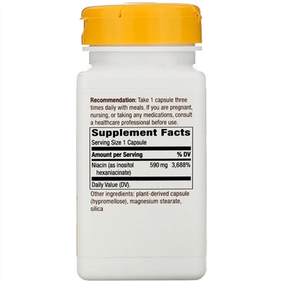 Nature's Way, HexaNiacin, 590 mg, 60 Vegan Capsules
