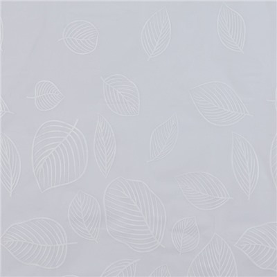 Штора для ванной «Осень», с люверсами, с утяжелителями, PEVA, 180×180 см, белая