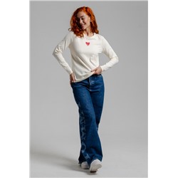 8529/1 футболка с дл.рукавом (Молочный_сердечко)