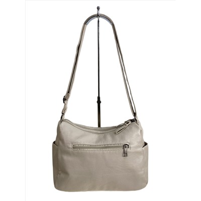 Женская сумка из искусственной кожи, цвет молочный