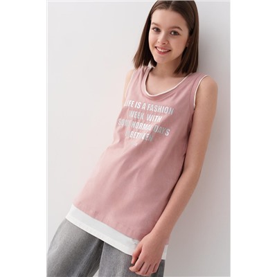 Майка трикотажная для девочек PLAYTODAY, 1240276