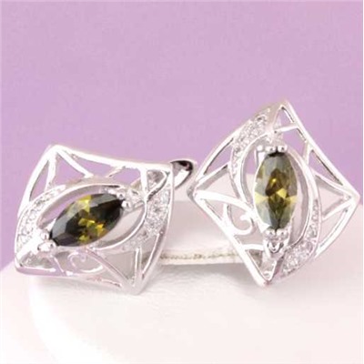 Серьги родий Н01-10835