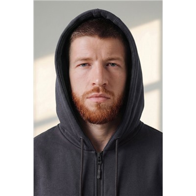 Мужская толстовка на молнии из футера трехнитки Happyfox