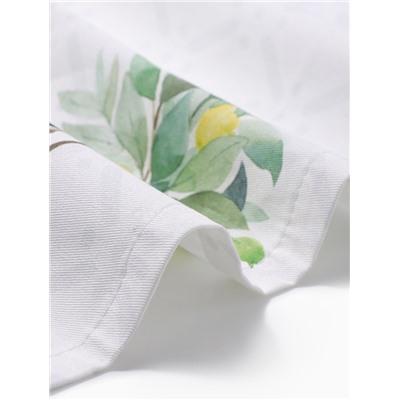 Дорожка на стол Этель Olives 40×149 см, 100% хлопок, репс 220 г/м², белая