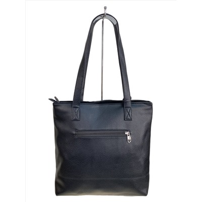 Женская сумка из искусственной кожи, цвет черный