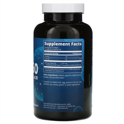 MRM, Nutrition, CLA 1250, 180 Softgels
