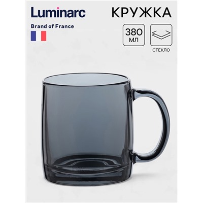 Кружка Luminarc «Нордик», 380 мл, стекло, серая