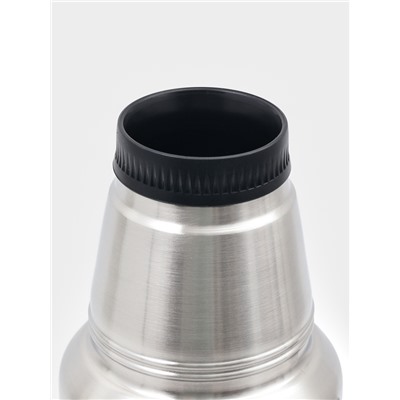 Термос, 1.2 л, Движение, "Мастер К.", с кружкой, сохраняет тепло 18 ч, 36 х 11 см, хром