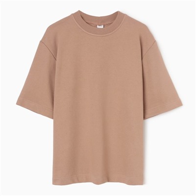 Футболка мужская из органического хлопка MINAKU REGULAR FIT: бежевая, р-р 52