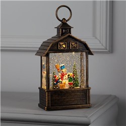 Светодиодная фигура «Дети и снеговик» 14×24×8 см, пластик, батарейки ААх3 (не в комплекте), USB, свечение тёплое белое