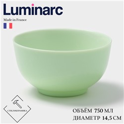 Салатник Luminarc DIWALI PARADISE GREEN, 750 мл, d=14.5 см, стеклокерамика, светло-зеленый
