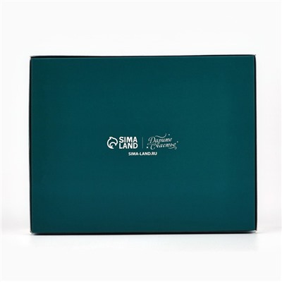 Коробка складная под 12 конфет новогодняя «Ёлочные игрушки», 14×18×3.5 см