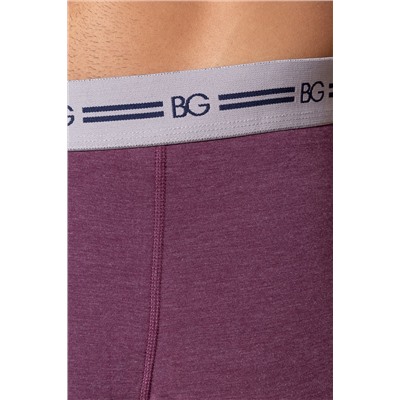 Набор трусов (3 шт.) BeGood UM1202C Underwear бургунди/синий/бургунди меланж