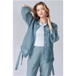 Блузка  4411/01/Пыльно-бирюзовый