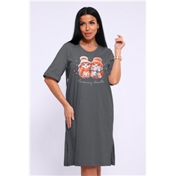 Ночная сорочка НС 525 (Серый, графит)