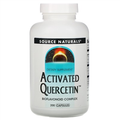 Source Naturals, активированный кверцетин, 200 капсул