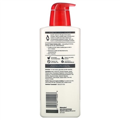 Eucerin, Оригинальный лечебный лосьон, 500 мл (16,9 жидкой унции)