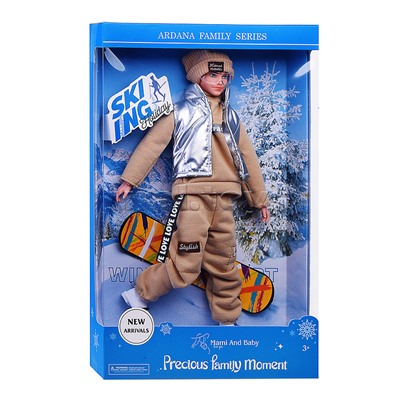 Кукла "Зимнии каникулы" с аксессуарами, в коробке