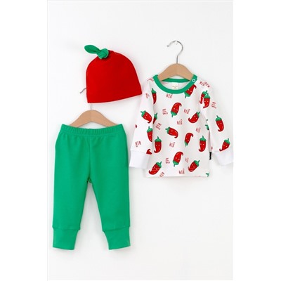 Комплект (Джемпер+Брюки+Шапочка) BABY BOOM, 1202127