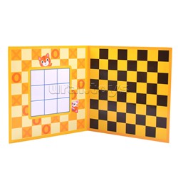 Игры на магнитах в дорогу. Шашки. Крестики-нолики