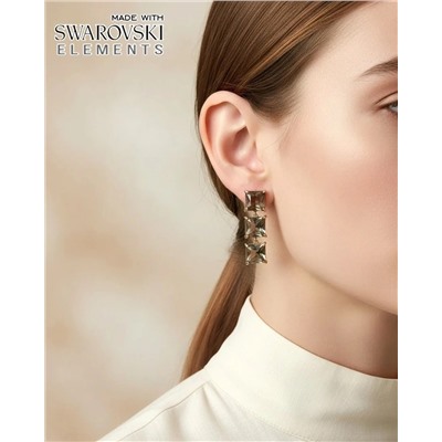Серьги с кристаллами Swarovski, Изящные серьги с кристаллами Swarovski