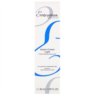 Embryolisse, Hydra-Cream Light, Fresh Moisturizing Care, 1.35 fl oz (40 ml)