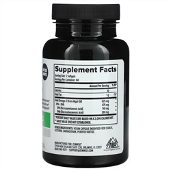 Zenwise Health, веганские омега-3 жирные кислоты из морских водорослей, 120 мягких желатиновых капсул